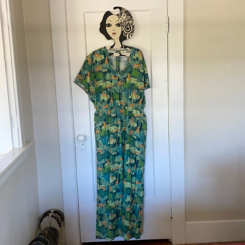 Novelty Print Jungle Tiger Jumpsuit